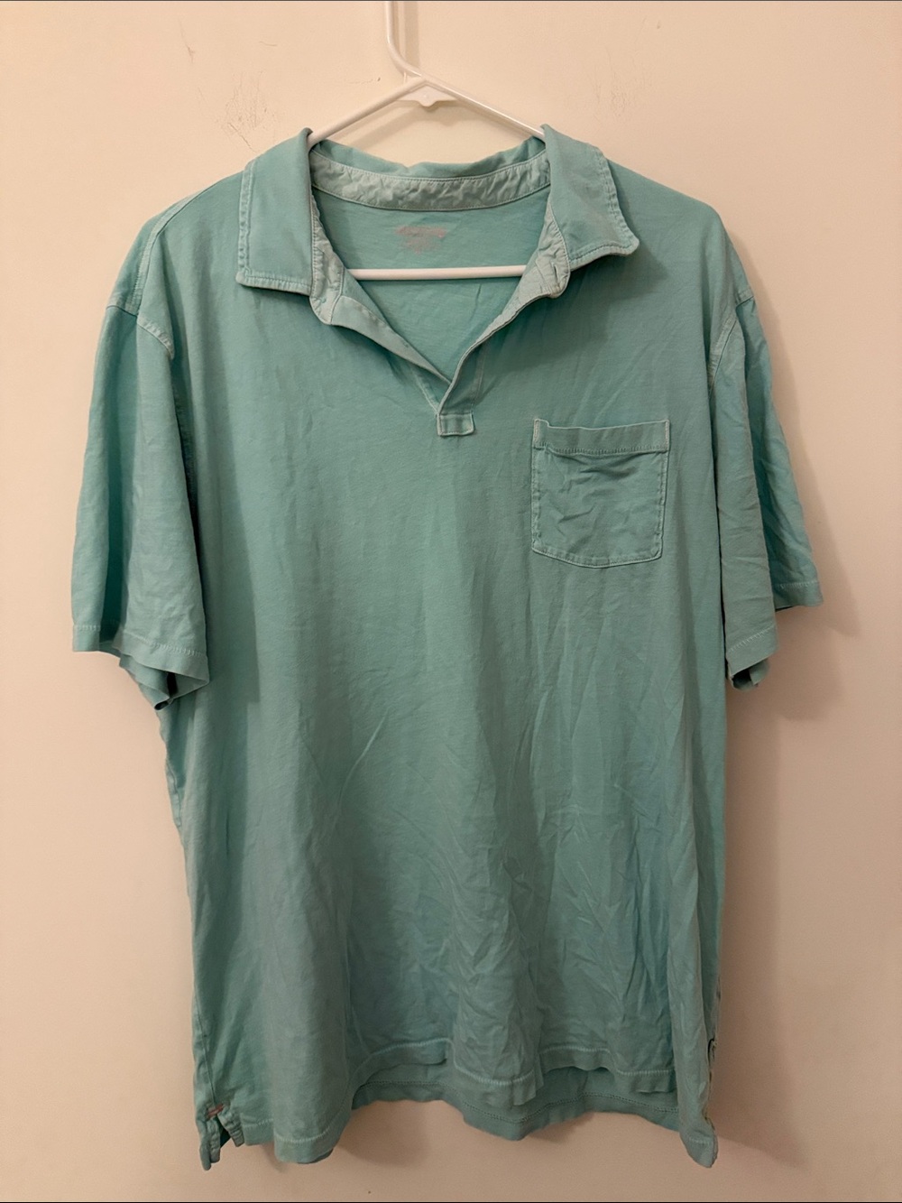 Vineyard Vines Men's Light Teal Short-Sleeve Polo Shirt